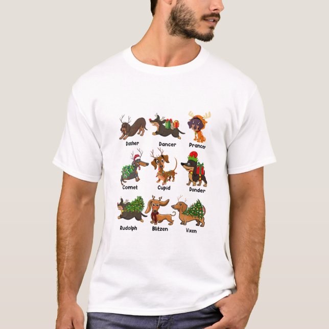 Camiseta Cachorro Personalizado Dachshund de Vencedor de Na (Frente)