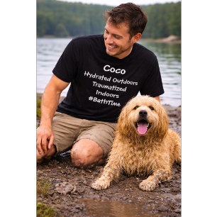 Camiseta Cachorro Personalizado Hidratado ao Ar Livre Traum