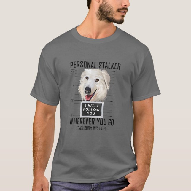 Camiseta Cachorro Pessoal Maremma Sheepdog Eu Vou Follo (Frente)
