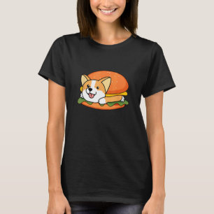 Camiseta Cachorro Pet Hambúrguer PWC Pem Welsh Corgi Adoráv
