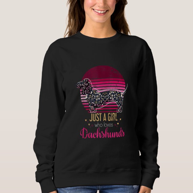 Camiseta Cachorro Pet Mãe Mulheres Dachshund (Frente)