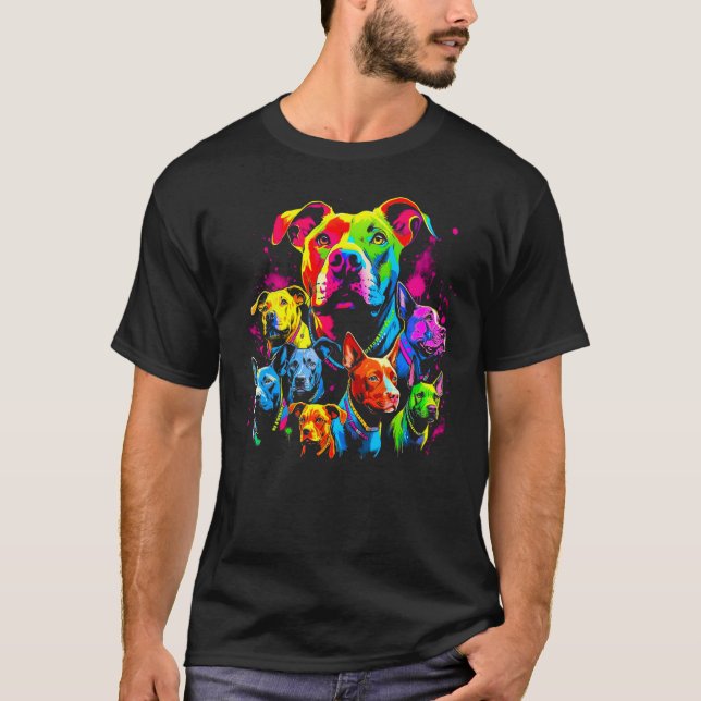 Camiseta Cachorro Pitbull Ama Família (Frente)