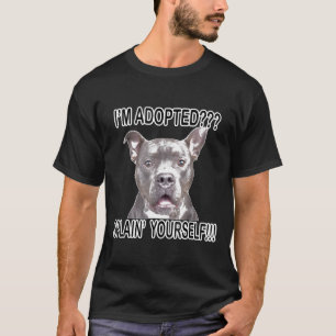 Camiseta Cachorro Pitbull Engraçado Fofo