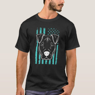 Camiseta Cachorro Pitbull EUA Bandeira Americana 6