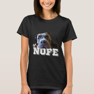 Camiseta Cachorro Pitbull Preguiçoso Engraçado Não Cachorro