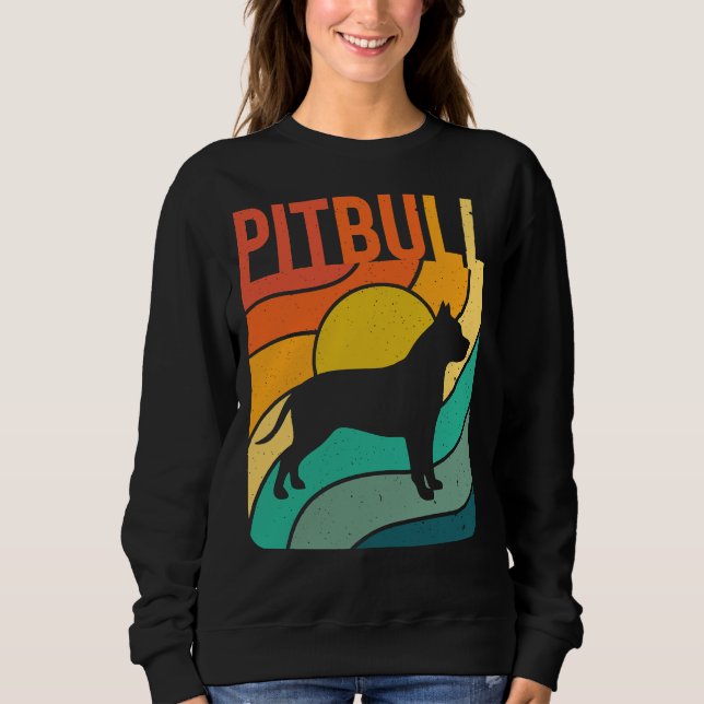 Camiseta Cachorro Pitbull Vintage Pet Lover (Frente)