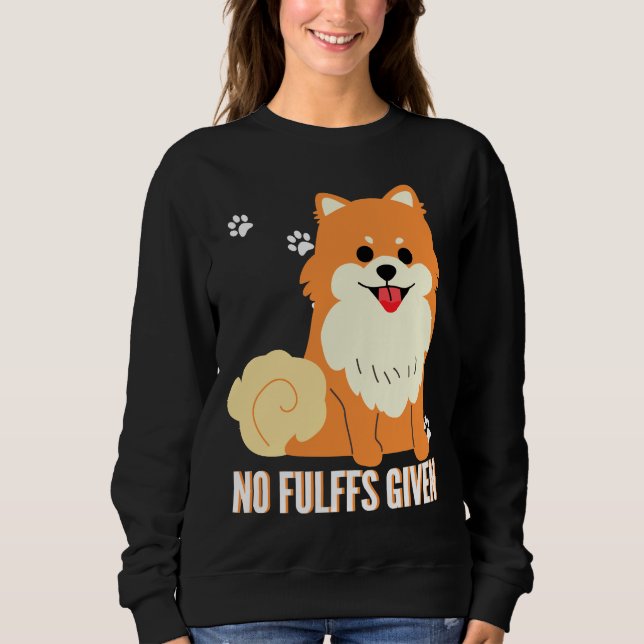 Camiseta Cachorro Pomerano Engraçado Sem Flutuações (Frente)