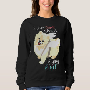 Camiseta Cachorro Pomerano Eu Não Dou Um Fluxo Voador