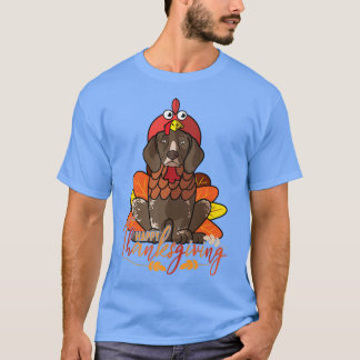Camiseta Cachorro-Ponteiro Alemão Curto Feliz Obrigados