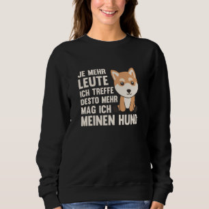 Camiseta Cachorro Pooch não gosta de Pessoas Shiba