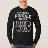 Cachorro-Poodle Teimoso Trava Poodle Engraçado