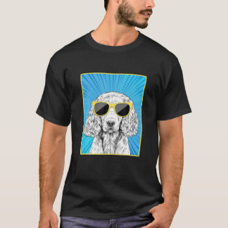 Camiseta Cachorro-Pop de-Arte Inglês Paniel Portraje Com S