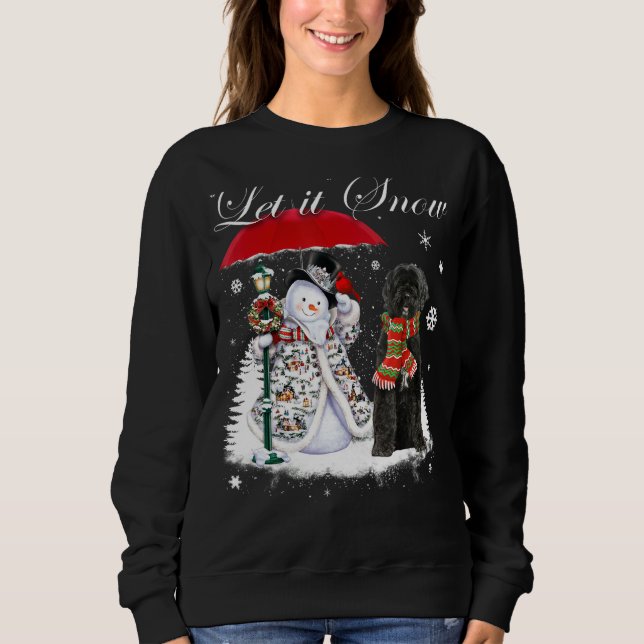 Camiseta Cachorro Português Papai noel Natal Snowman Xmas (Frente)
