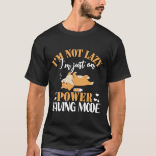 Camiseta Cachorro Preguiçoso E Preguiçoso Engraçado