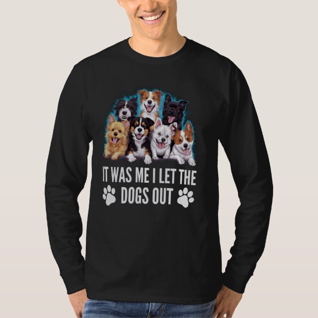 Camiseta Cachorro Presente - Fui eu que deixei os Cachorros (Frente)