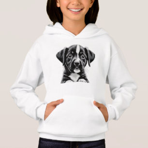 Camiseta Cachorro Preto e Branco Fofo – Moletom para Amante