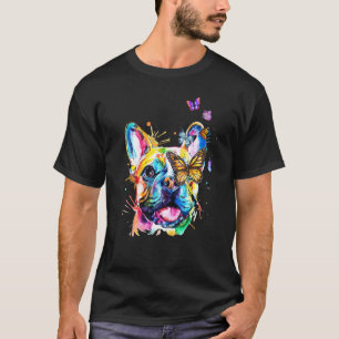 Camiseta Cachorro-preto francês