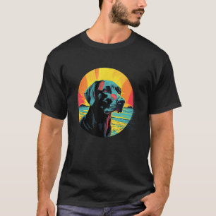 Camiseta Cachorro Preto Labrador Retriever Filhote Fofo