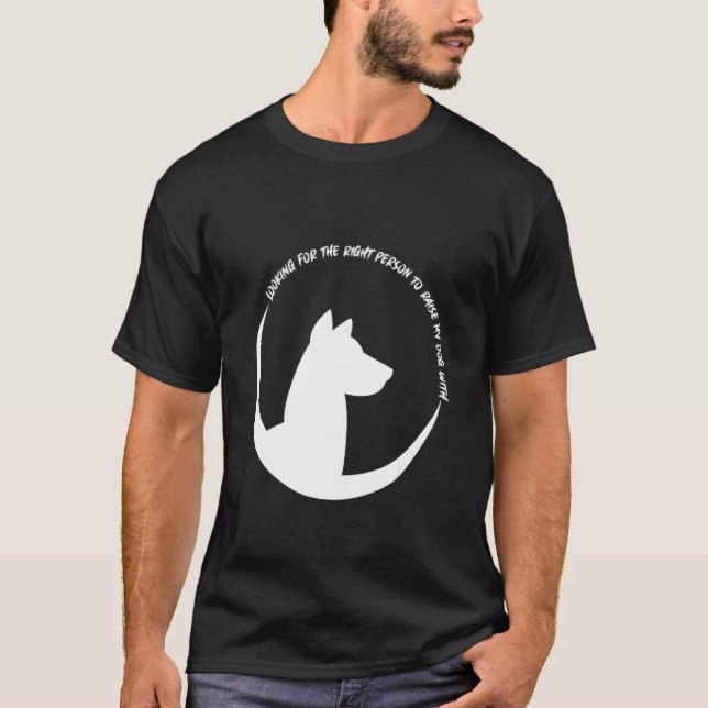 Camiseta Cachorro Procura Parceiro (Frente)