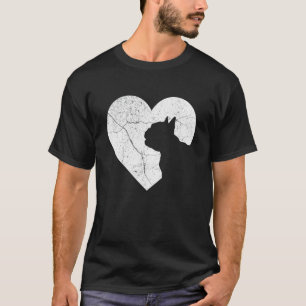 Camiseta Cachorro Pug Engraçado Coração Dia dos Namorados P