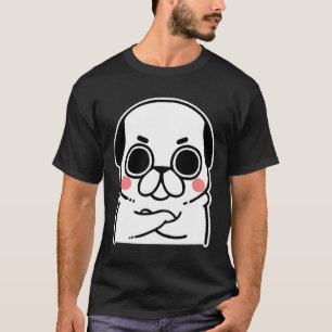 Camiseta Cachorro Pug Fofinho Dono de Cachorro Pet Clássico