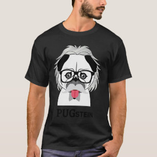 Camiseta Cachorro Pug Fofo Ciência Física Clássico 470
