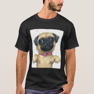 Camiseta Cachorro Pug Fofo Clássico  175
