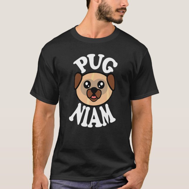 Camiseta Cachorro Pug Fofo Niam (Frente)