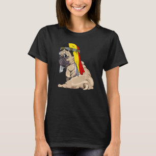Camiseta Cachorro Pug Fofo Retro Orgulho Bandeira Bélgica