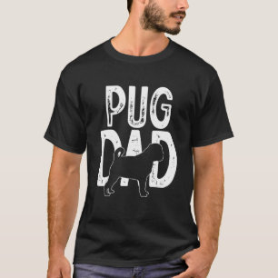 Camiseta Cachorro Pug Pai de cachorrinho fofo