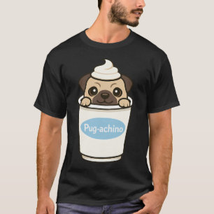 Camiseta Cachorro Pug Pug-achino