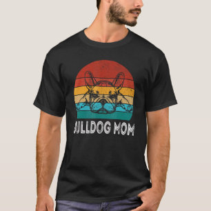 Camiseta Cachorro Pug Retro Mãe Bulldog Bulldog Francês C