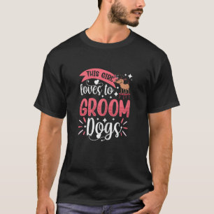 Camiseta Cachorro Que Essa Menina Adora Para Acomodar Cacho