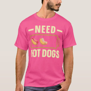 Camiseta Cachorro Quente Adulto Necessita de Cães Quentes