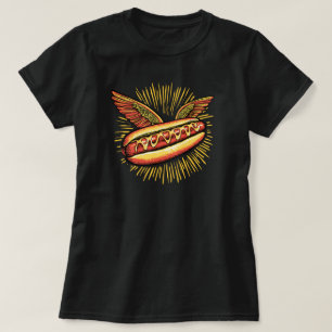 Camiseta "Cachorro Quente Alado"