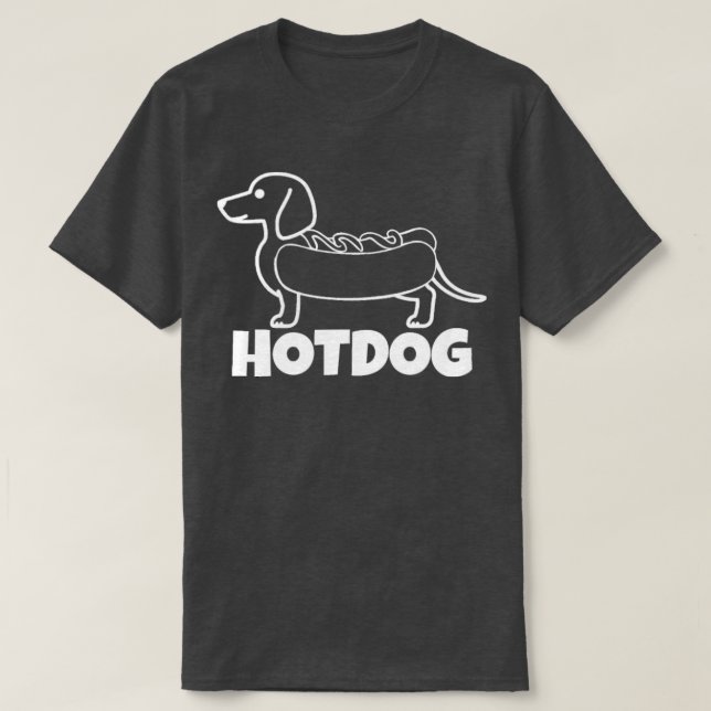 Camiseta Cachorro Quente com Cachorro Quente (Frente do Design)