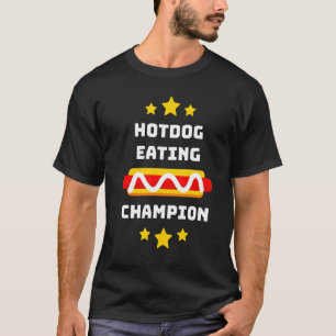 Camiseta Cachorro Quente Comendo Campeão Quente