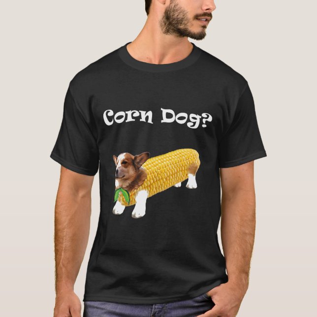 Camiseta Cachorro Quente de Corgi (Frente)