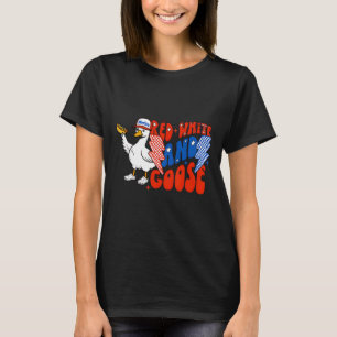 Camiseta Cachorro-quente de ganso engraçado feroz vermelho