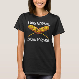 Camiseta Cachorro Quente de Milho Fofo Para Homens Mulheres