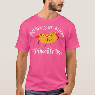Camiseta Cachorro Quente Engraçado 100 Dias de Cachorro Que