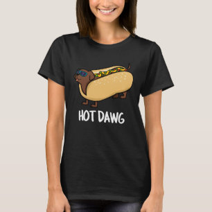 Camiseta Cachorro Quente Engraçado E Engraçado Quente Em Um