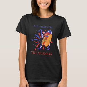 Camiseta Cachorro Quente, estou aqui para os Wiener 4...