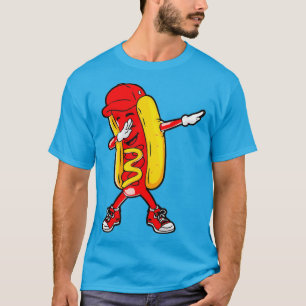 Camiseta Cachorro Quente Fazendo Dança De Batido De Batido