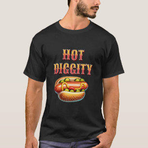 Camiseta Cachorro Quente Hot Diggity Retro
