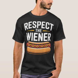 Camiseta Cachorro Quente Molho de Tomate Salsicha Comer Ráp