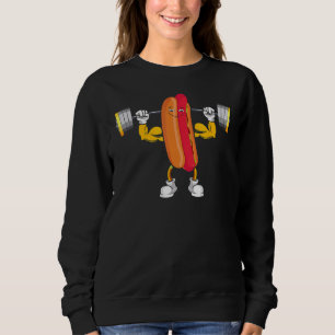 Camiseta Cachorro-Quente Muscular Levantamento de Peso Corp