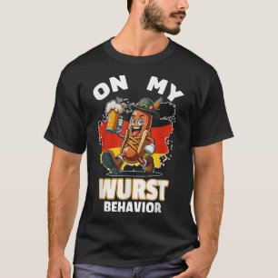 Camiseta Cachorro Quente No Meu Comportamento De Wurst Home