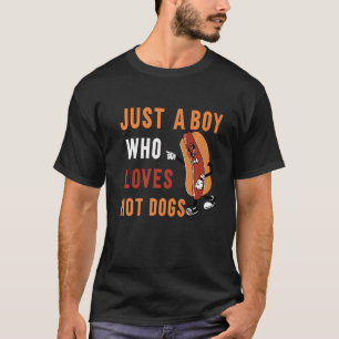 Camiseta Cachorro Quente Só Um Menino Que Adora Um Campeão