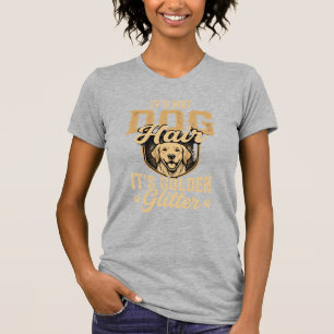 Camiseta Cachorro Retriever Dourado Engraçado Cabelo Brilho